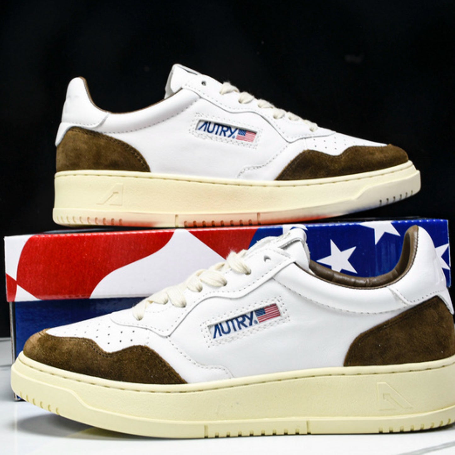 Autry Medalist White&Brown