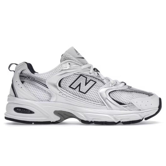 New Balance 530 White Silver Navy