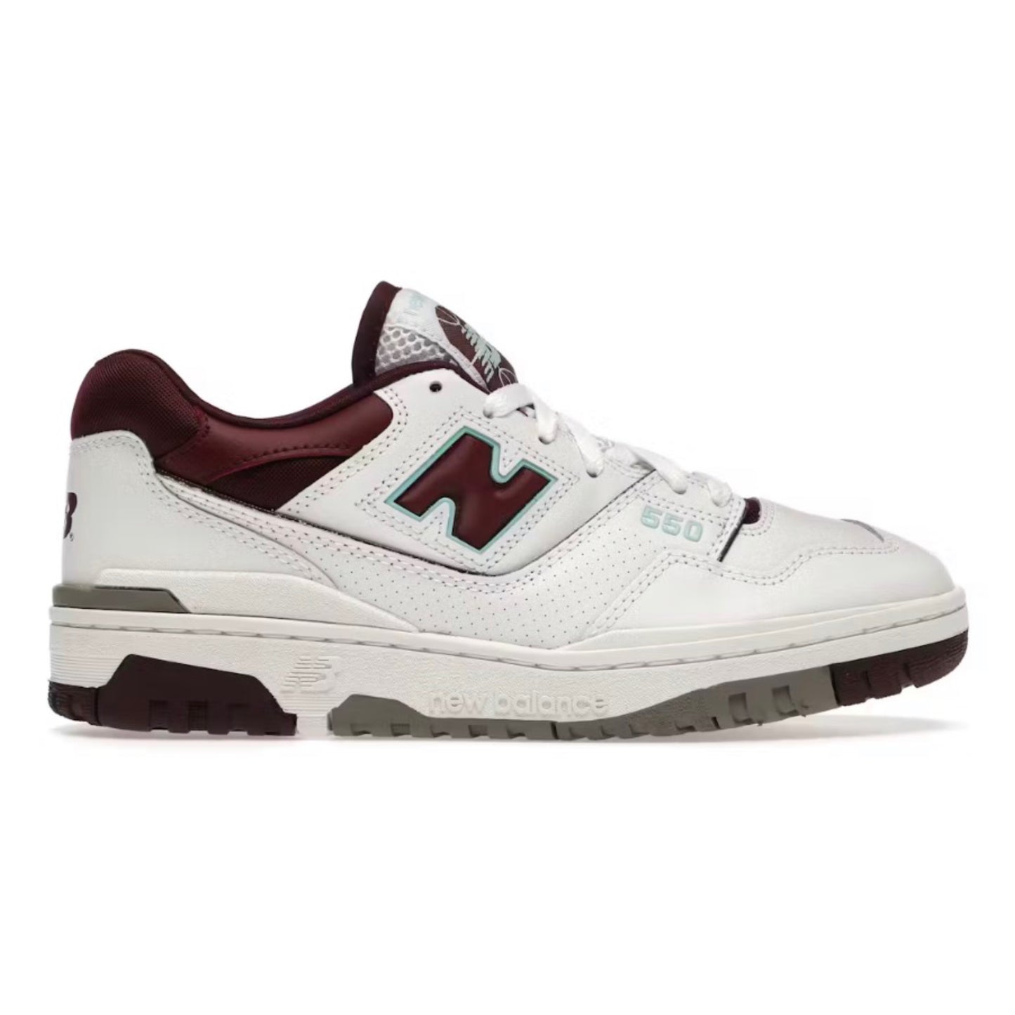 New Balance 550 Burgundy Cyan