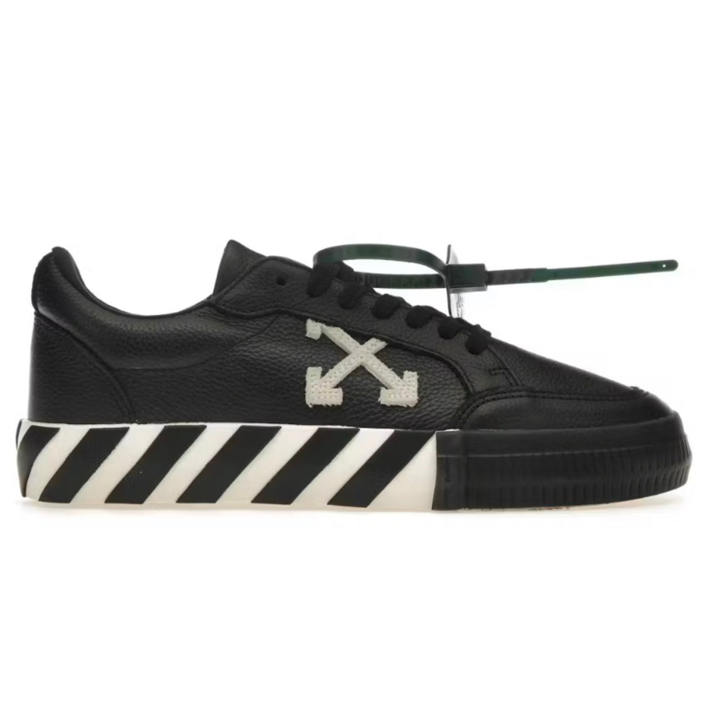 Off White Vulc Low Leather Black White